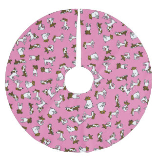Jack Russell Terrier Cartoon Boomkleed Kerstboom Rok