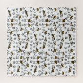 Jack Russell Terrier Cartoon Legpuzzel (Horizontaal)