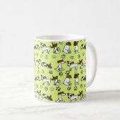Jack Russell Terrier Cartoon Mug Koffiemok (Voorkant rechts)