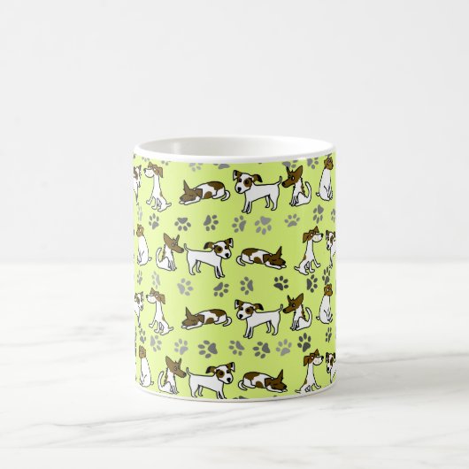 Jack Russell Terrier Cartoon Mug Koffiemok (Center)