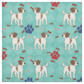 Jack Russell Terrier Cartoon Stof (Swatch)