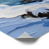 Jack Russell Terrier Christmas Boat Holiday Poster (Hoek)