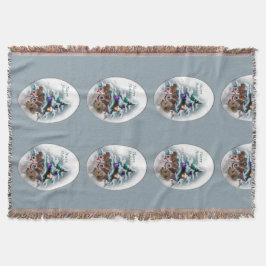 Jack Russell Terrier Christmas Deken