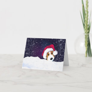 Jack Russell Terrier Christmas Feestdagen Kaart