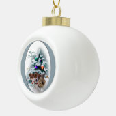 Jack Russell Terrier Christmas Keramische Bal Ornament (Rechts)