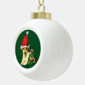 Jack Russell Terrier Christmas Keramische Bal Ornament (Rechts)
