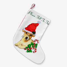 Jack Russell Terrier Christmas Kleine Kerstsok