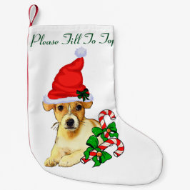 Jack Russell Terrier Christmas Kleine Kerstsok
