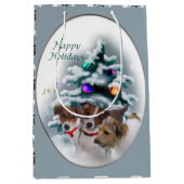 Jack Russell Terrier Christmas Medium Cadeauzakje (Voorkant)