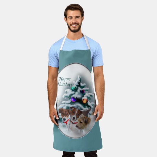 Jack Russell Terrier Christmas Schort (Gedragen)