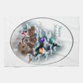 Jack Russell Terrier Christmas Theedoek (Horizontaal)