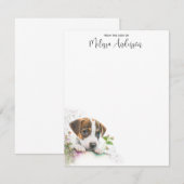 Jack Russell Terrier Cute Puppy Dog Persoonlijk Notitiekaartje (Voorkant / Achterkant)