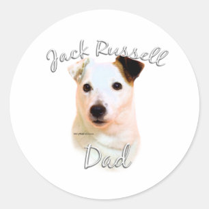 Jack Russell Terrier Dad 2 Ronde Sticker