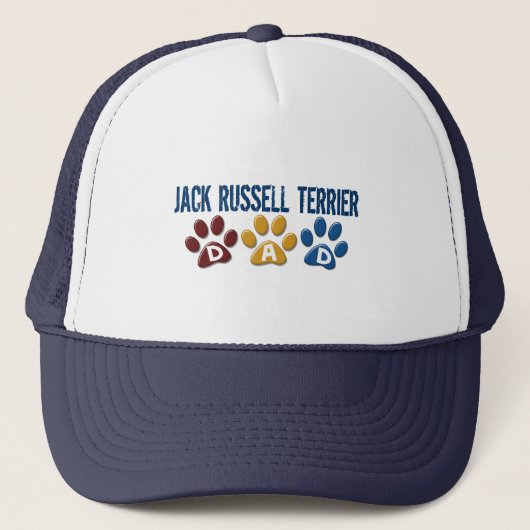 Jack Russell Terrier Dad Paw Print 1 Trucker Pet (Voorkant)