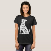 Jack Russell Terrier Design for Terrier Dog Lovers T-shirt (Voorkant volledig)