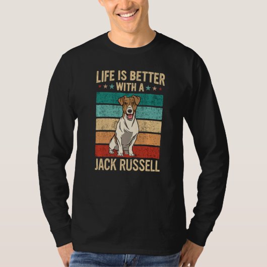 Jack Russell Terrier Dog 2 T-shirt (Voorkant)