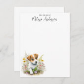 Jack Russell Terrier Dog - Aangepaste aanstekerpup Notitiekaartje (Voorkant / Achterkant)