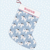 Jack Russell Terrier Dog - Aangepaste naam Kleine Kerstsok