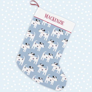 Jack Russell Terrier Dog - Aangepaste naam Kleine Kerstsok