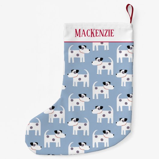 Jack Russell Terrier Dog - Aangepaste naam Kleine Kerstsok (Achterkant)