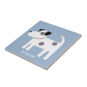 Jack Russell Terrier Dog - Aangepaste naam Tegeltje (Zijkant)