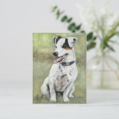 Jack Russell Terrier Dog Art Briefkaart (Staand voorkant)