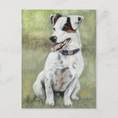 Jack Russell Terrier Dog Art Briefkaart (Voorkant)