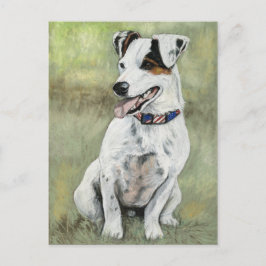 Jack Russell Terrier Dog Art Briefkaart