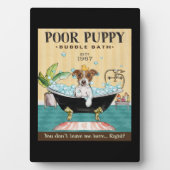 Jack Russell Terrier Dog Bubble Bath Fotoplaat (voorkant)