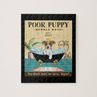 Jack Russell Terrier Dog Bubble Bath Legpuzzel