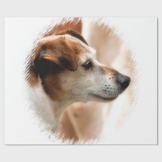 JACK RUSSELL TERRIER DOG CADEAUPAPIER (Vlak)