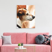 JACK RUSSELL TERRIER DOG CANVAS AFDRUK (Insitu (Woonkamer))