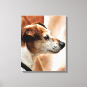 JACK RUSSELL TERRIER DOG CANVAS AFDRUK