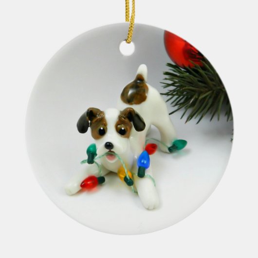 Jack Russell Terrier Dog Ceramic Ornament (Voorkant)