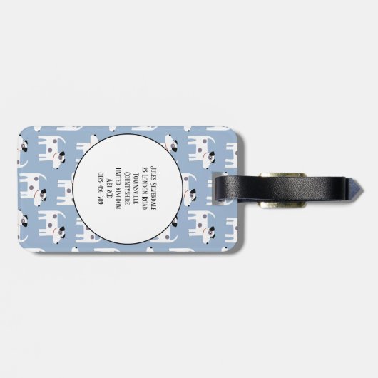 Jack Russell Terrier Dog Custom Bagagelabel (Achterkant horizontaal)