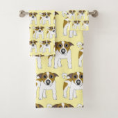 Jack Russell Terrier Dog Design Bad Handdoek (Insitu)