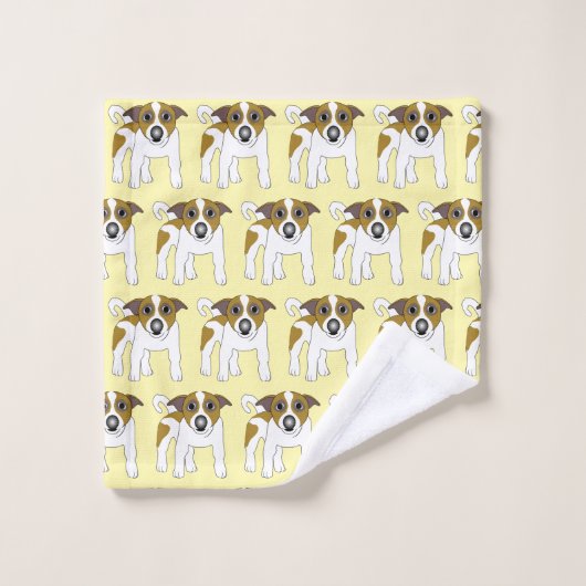 Jack Russell Terrier Dog Design Bad Handdoek (Wasdoekje)