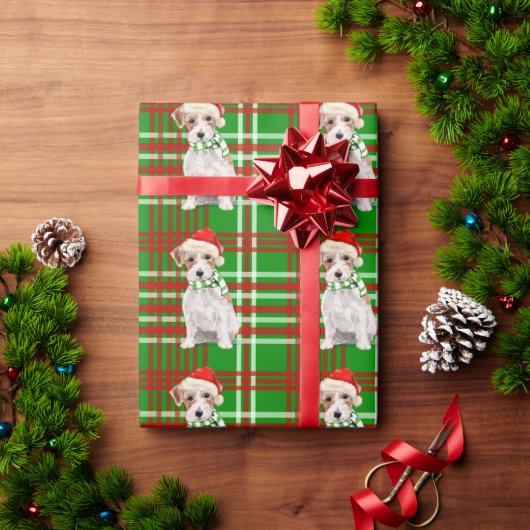 Jack Russell Terrier Dog en Pset Kerstmis Wrapp Cadeaupapier (Feestdagen Geschenken)