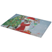 Jack Russell Terrier Dog in Snow-kerstcadeaus Snijplank (Hoek)