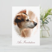 JACK RUSSELL TERRIER DOG KAART (Staand voorkant)