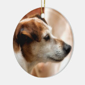 JACK RUSSELL TERRIER DOG KERAMISCH ORNAMENT (Links)