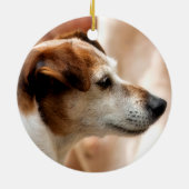 JACK RUSSELL TERRIER DOG KERAMISCH ORNAMENT (Achterkant)
