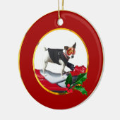Jack Russell Terrier dog Keramisch Ornament (Links)