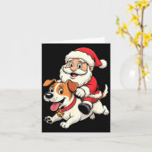 Jack Russell Terrier Dog Lover Kids Men Women Chri Kaart (Gele Bloem)