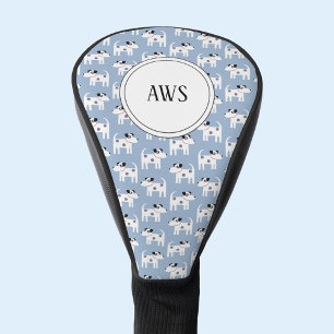Jack Russell Terrier Dog Monogram Golfheadcover