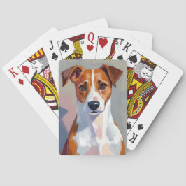 Jack Russell Terrier | Dog Painting Pet Pokerkaarten