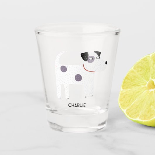 Jack Russell Terrier Dog Persoonlijk Shot Glas (Voorkant)