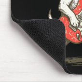 Jack Russell Terrier Dog Playing Guitar Rocker Gui Muismat (Hoek)