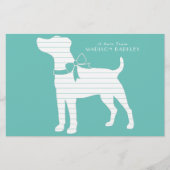 Jack Russell Terrier Dog Puppy Briefpapier (Voorkant)