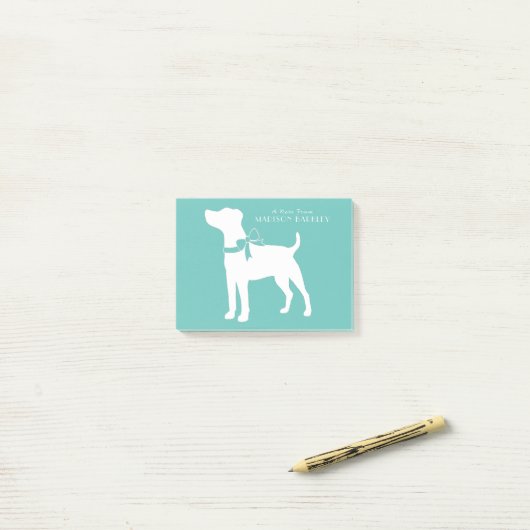 Jack Russell Terrier Dog Puppy Post-it® Notes (Op bureau)